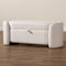 Baxton Studio Oakes Modern and Contemporary Ivory Boucle Upholstered Storage Bench 220-12863-ZORO - alternate 4